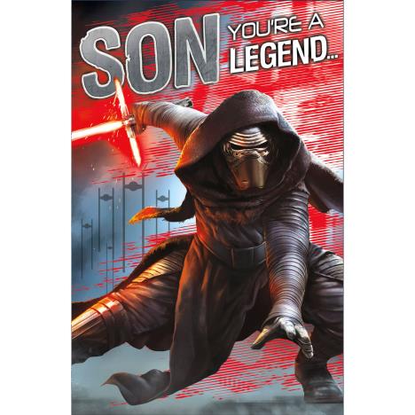 Son You're A Legend Kylo Ren Star Wars Birthday Card £2.49